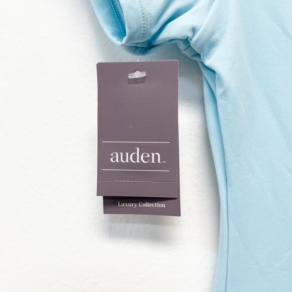 Auden Luxury Collection Luxe Stretch Fully Lined Thong Bodysuit Light Blue Large - Picture 4 of 5